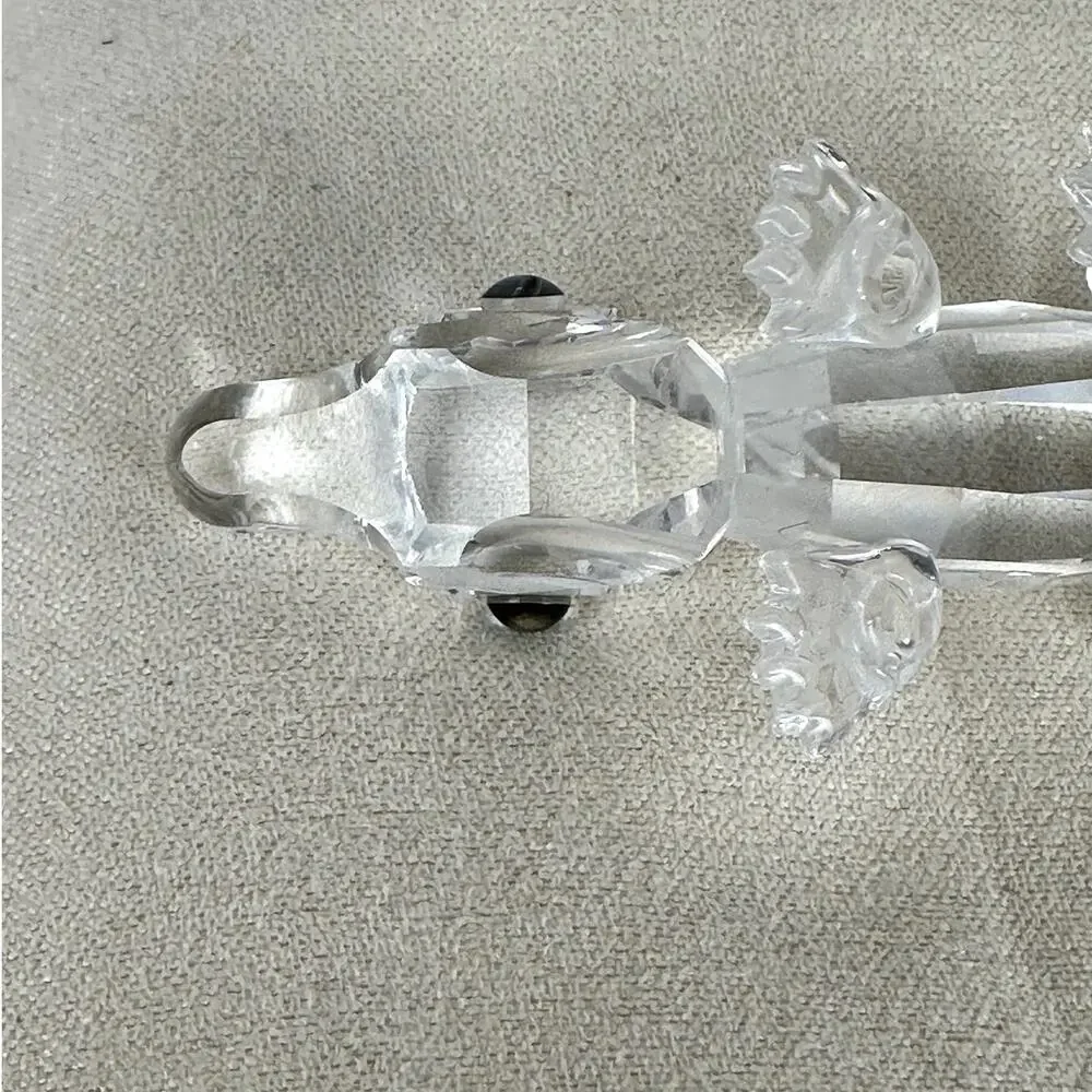 Swarovski Crystal Baby Alligator Black Eyes #221629 1998-2005 Michael Stamey - Picture 6 of 9